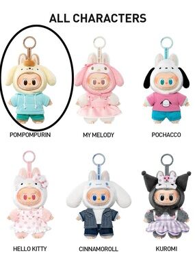 (POMPOMPURIN) Labubu Monsters x Hello Kitty